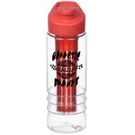 Clear Impact Infuser In The Groove Bottle with Flip Carry Lid - 24 oz.