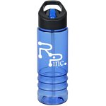 In The Groove Bottle with Two-Tone Flip Straw Lid - 24 oz.