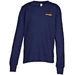Bella+Canvas Long Sleeve Crewneck T-Shirt - Youth - Embroidered