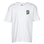 Fruit of the Loom HD T-Shirt - Youth - White - Embroidered