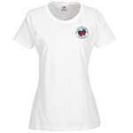 Fruit of the Loom HD T-Shirt - Ladies' - White - Embroidered