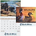 Wildlife Canvas Calendar - Stapled