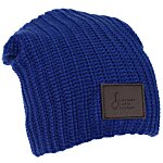 Chunky Knit Slouch Beanie - Patch