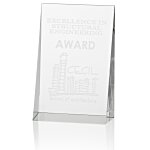 Wedge Crystal Award - 6"