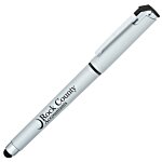 Cali Soft Touch Stylus Gel Pen - Silver