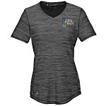 adidas Melange Tech T-Shirt - Ladies' - Embroidered