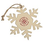Wood Ornament - Snowflake - 24 hr