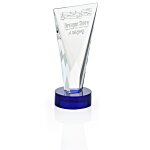 Valiant Crystal Award - 8"