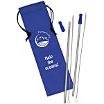 Stainless Steel Straw Set - 2 Pack - 24 hr