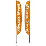 Outdoor Stadium Flutter Sail Sign - 18' - Two Sided