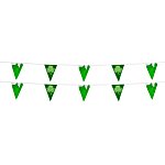 20' Triangle Pennant String - 12" x 9" - 11 Pennants - Two Sided - Alternating