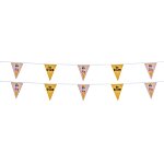 30' Triangle Pennant String - 12" x 9" - 16 Pennants - Two Sided - Alternating