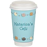 Full Color Insulated Paper Cup with Lid - 16 oz.