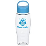 Clear Impact Comfort Grip Bottle with Oval Crest Lid - 27 oz.