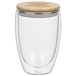  Easton Glass Cup with Bamboo Lid - 12 oz. 162265