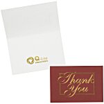 Red and Gold Thank You Card