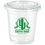 Clear Soft Plastic Cup with Lid - 8 oz.