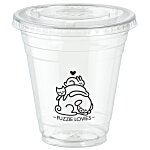 Clear Soft Plastic Cup with Lid - 12 oz.
