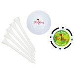 Golf Ball Tee Pack with Poker Chip