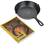 Lodge Cast Iron Skillet with Skillet Fun Cookbook Set - 8"