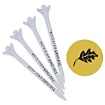 Three Prong Tee Pack with Ball Marker - 3-1/4