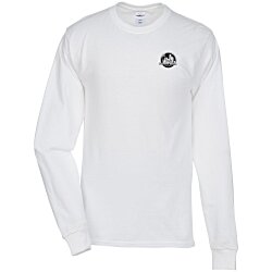 4imprint.com: Hanes Tagless LS T-Shirt - Screen - White 6729-LS-S-W