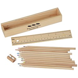 4imprint.com: Colored Pencil & Ruler Box 137802