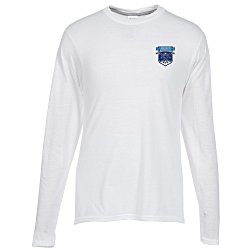 4imprint.com: Principle Performance Blend Long Sleeve T-Shirt - White ...