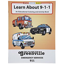 4imprint.com: Learn About 911 Coloring Book - 24 hr 1034-911-24HR