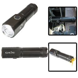 Square Head Aluminum Flashlight