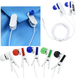 Ear Buds With Shirt Clips  Main Image