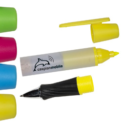 Highlighter Pen with Cleaning Cloth
