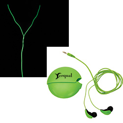 Glow in the Dark Ear Buds with Case