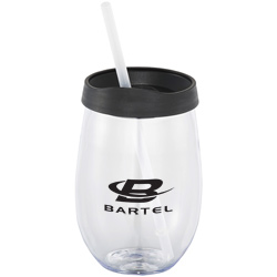 Stemless Fiesta Tumbler with Straw - 20 oz.