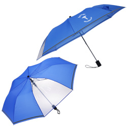 See Thru Reflective Auto Open Folding Umbrella - 44" Arc  Main Image