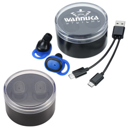Tully True Wireless Ear Buds and Case  Main Image