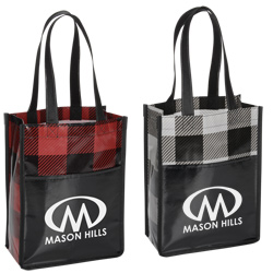 Buffalo Plaid Mini Gift Tote