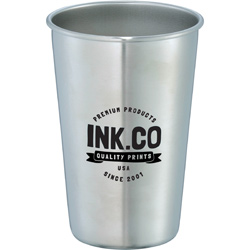 Growl Stainless Pint Glass - 16 oz.
