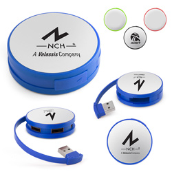Circle Wrap Around 4 Port USB Hub Main Image