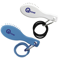 Hair Brush with Hair Elastics