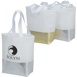 Laminated Mini Metallic Tote