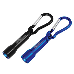 Metal Light with Carabiner - Laser Engraved