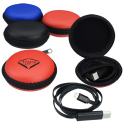 Duo Charging Cable with Round Case