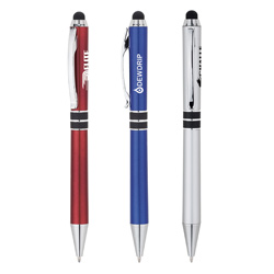 Crosshatch Stylus Twist Pen