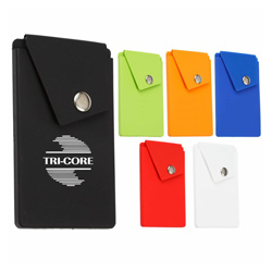 Attendant Silicone Phone Wallet with Snap Pocket  Main Image