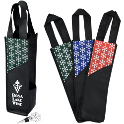 Snowflake Wine Stopper and Tote Combo  Main Image