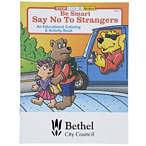 4imprint.com: Be Smart, Say No To Strangers Coloring Book 1034-NS