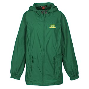 green rain jacket ladies