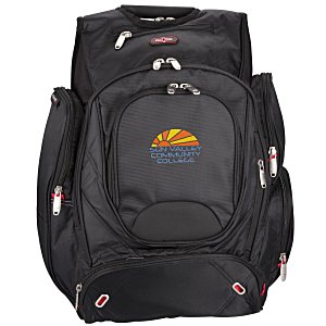 embroidered laptop backpack