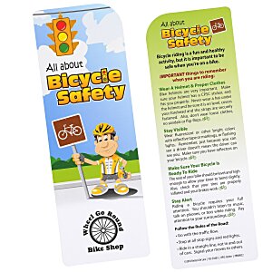 4imprint just the facts bookmark  bicycle safety